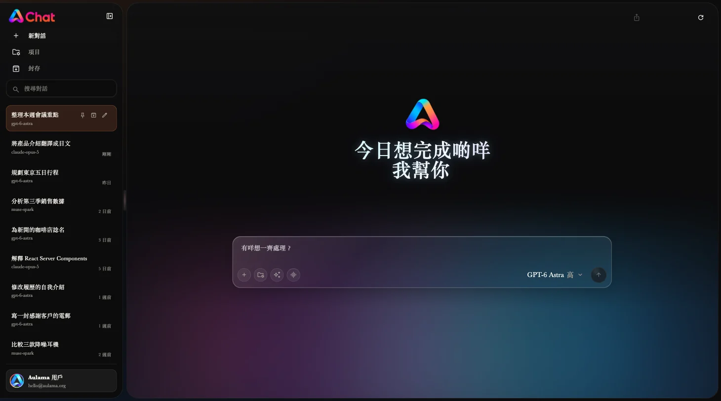 Aulama Chat 對話工作區
